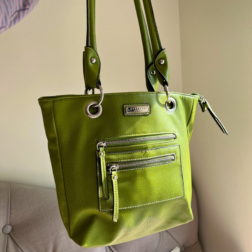 Green Rosetti handbag